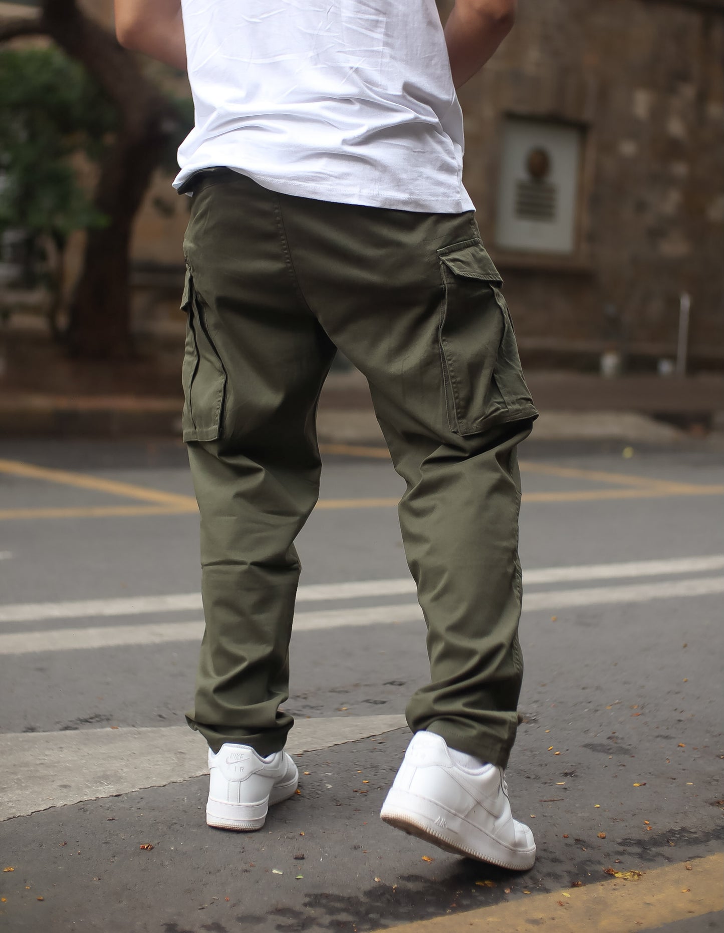 Olive Green Regular Fit Cargo Pant