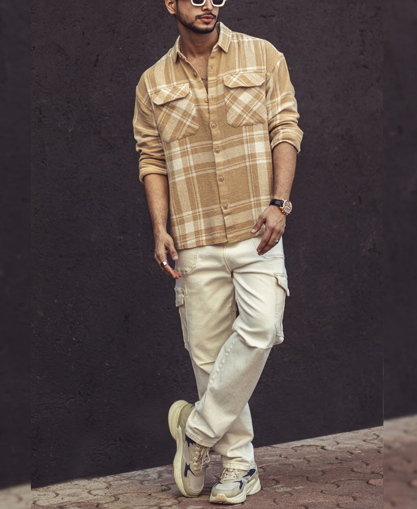 Classic Plaid Long-Sleeved Shirt