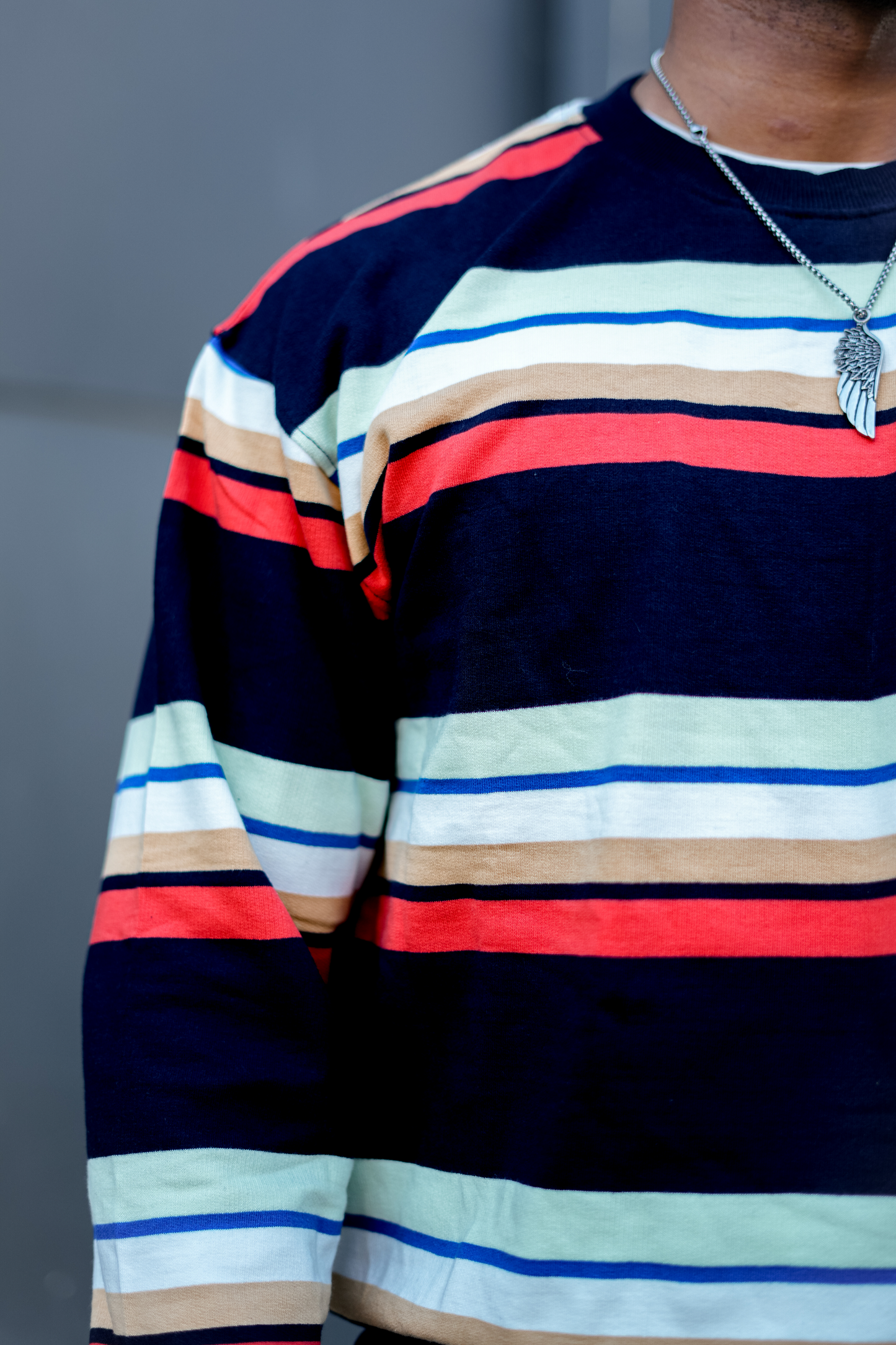 The Classic Multi Striped Full Sleeves T Shirt