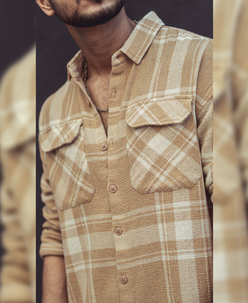 Classic Plaid Long-Sleeved Shirt